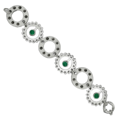 Silver Bracelet ‘Czas’ (Oxidized Sterling Silver, 30 g, 19 cm) - 24h Shipping!