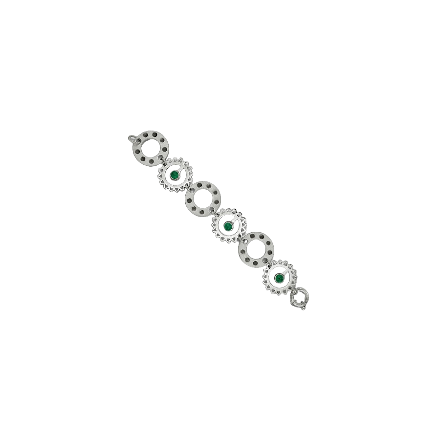 Silver Bracelet ‘Czas’ (Oxidized Sterling Silver, 30 g, 19 cm) - 24h Shipping!