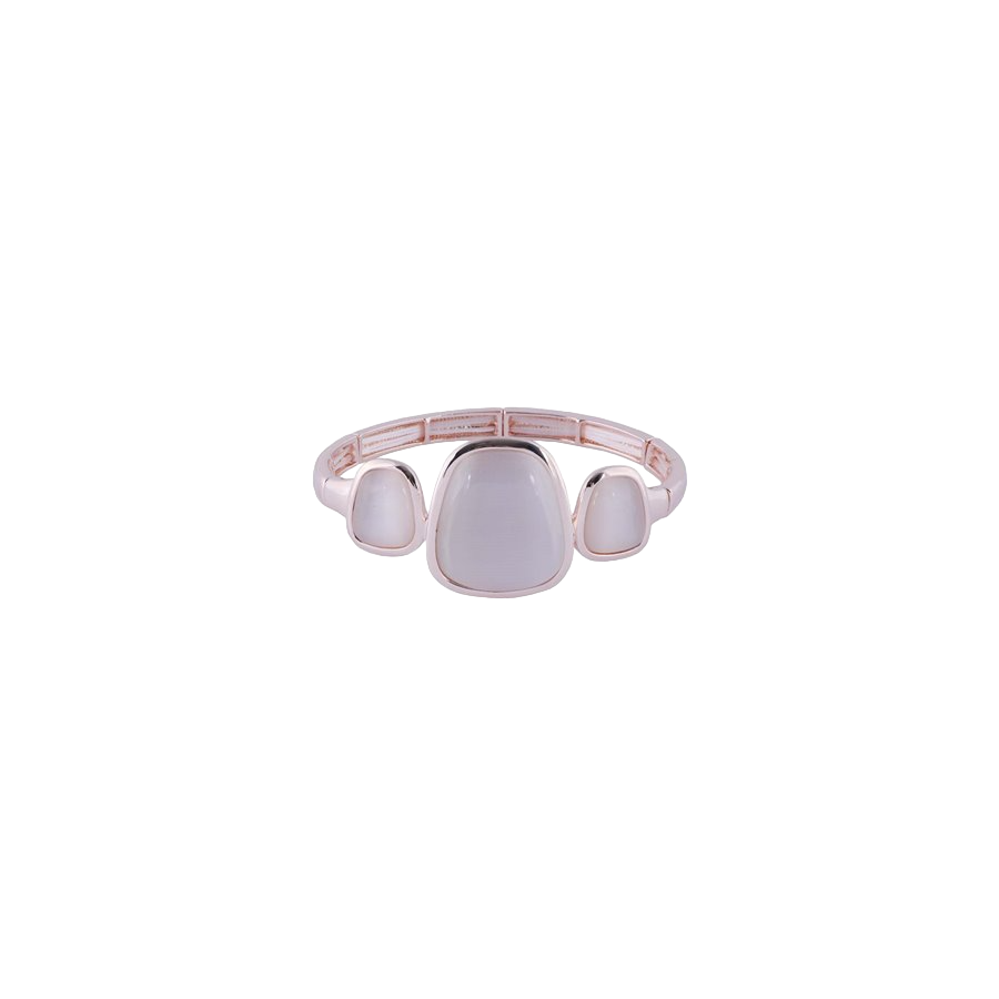 a white quartz-stone bracelet