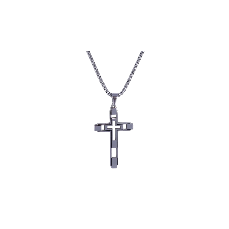 the necklace-man-of-steel-noble-cross