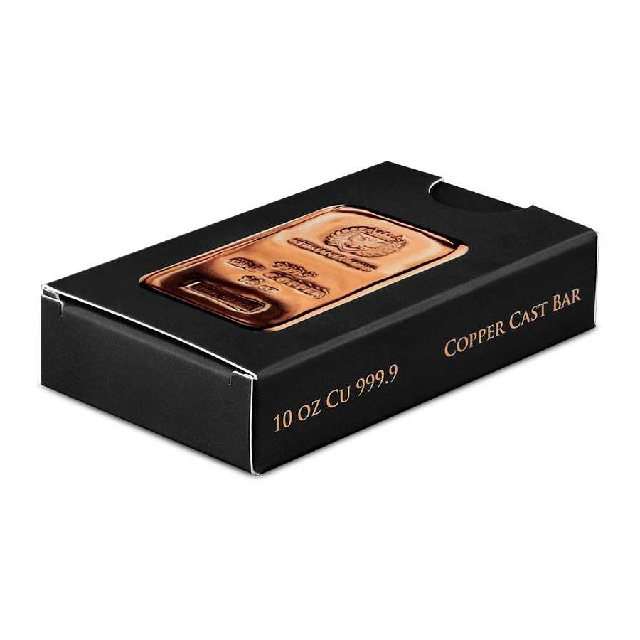 a copper bar, ten ounces two