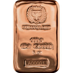 a five-ounce copper bar