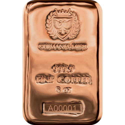 a five-ounce copper bar