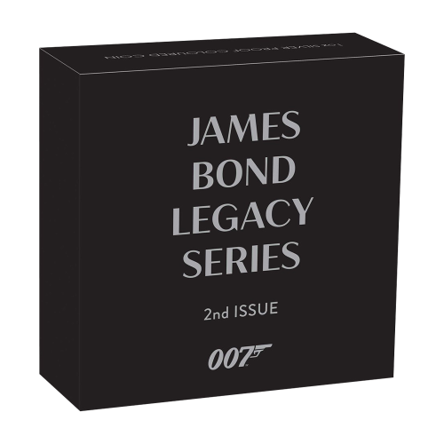 1 oz Proof Colorized James Bond Legacy Roger Moore Silver Coin - 24h Shipping!