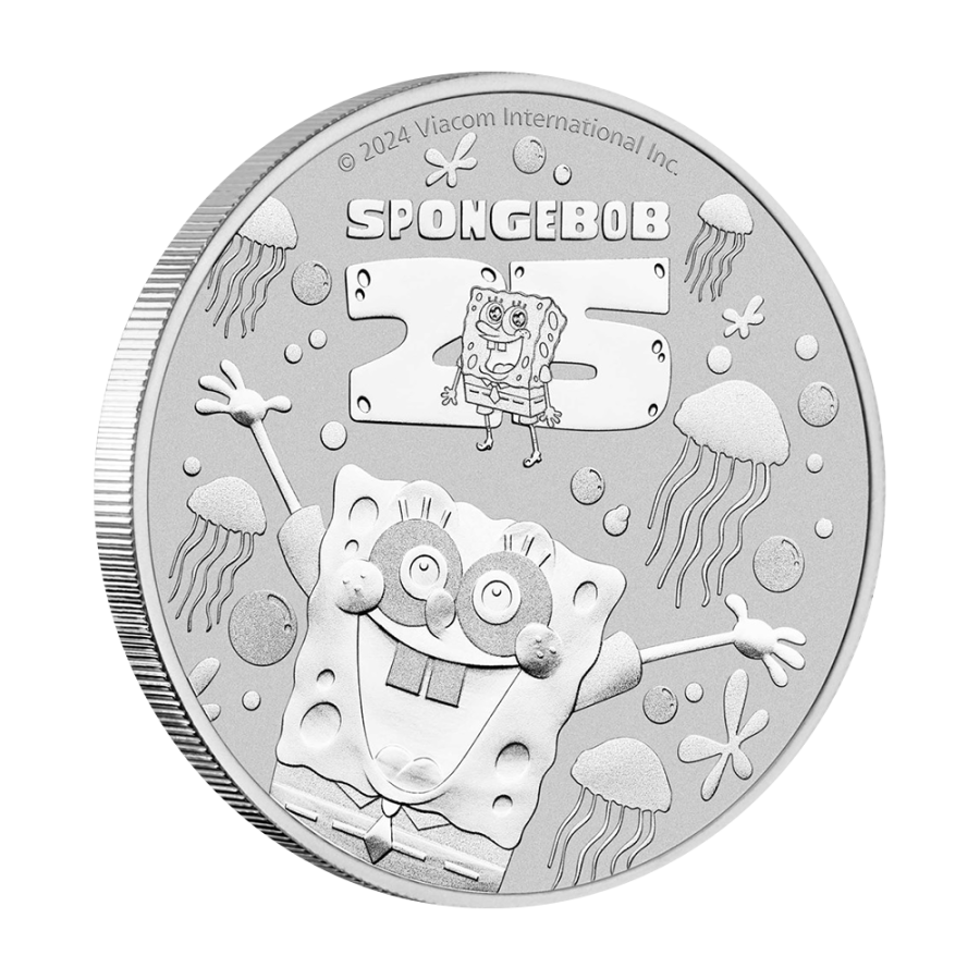Srebrna moneta SpongeBob 1 uncja - wysyłka 24 h!