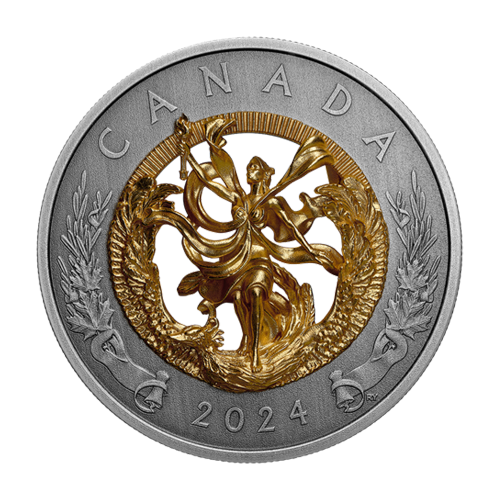 silver coin allegory of freedom 2024 reverse