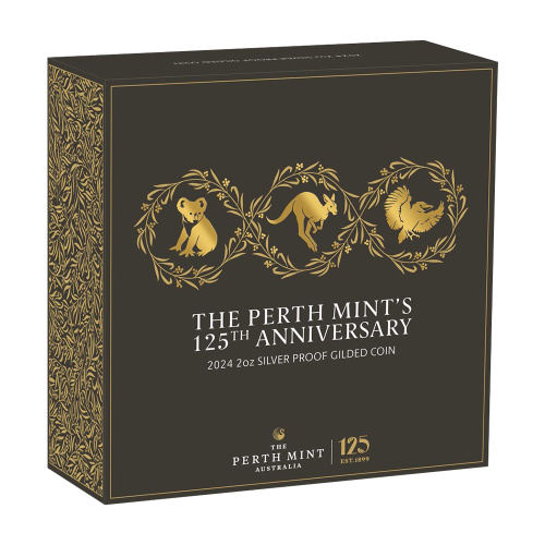 silver coin--125th-anniversary-perth-mint-2-ounce-gold-packed