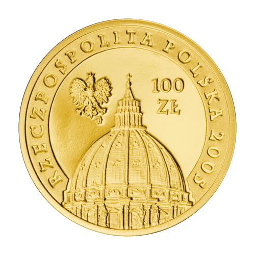 zlota-moneta-100-zl-jan-pawel-ii-1920-2005-awers