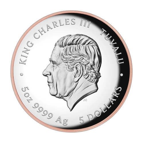 silver-coin-pink-panther five-ounce-high-relief-proof-awers