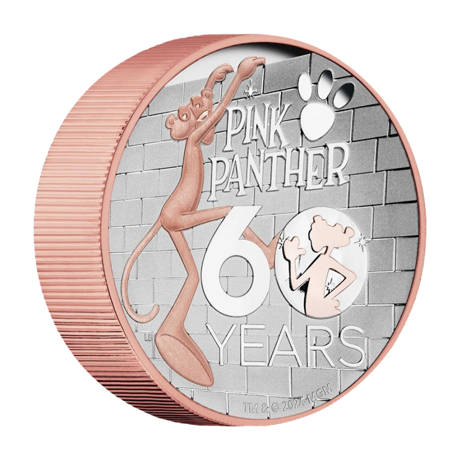 it's a silver-coin-pink-panther five-ounce-high-relief-proof