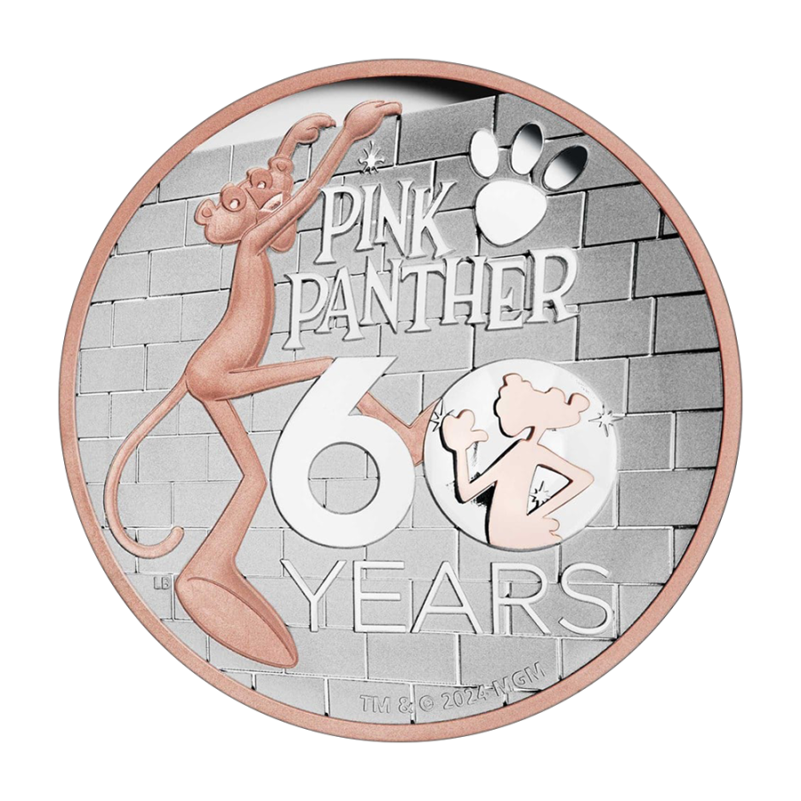 it's a silver-coin-pink-panther five-ounce high-relief-proof