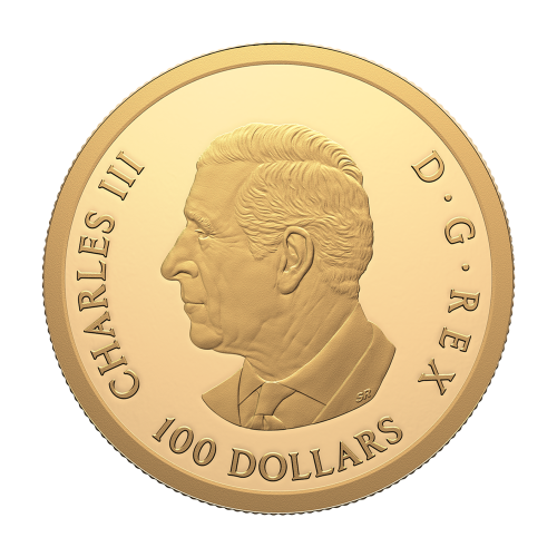 zlota-moneta-100-cad-kanadyjski-rok-weza-2025-proof-awers