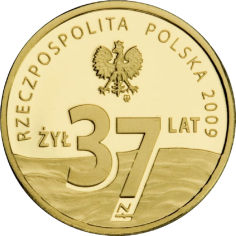 gold coin 37th anniversary of the death of the ashtray moon 2009 reverse 2