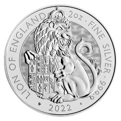 the silver-coin-beast-turtle-lion-england 2-ounce reverse