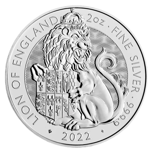 the silver-coin-beast-turtle-lion-england 2-ounce reverse