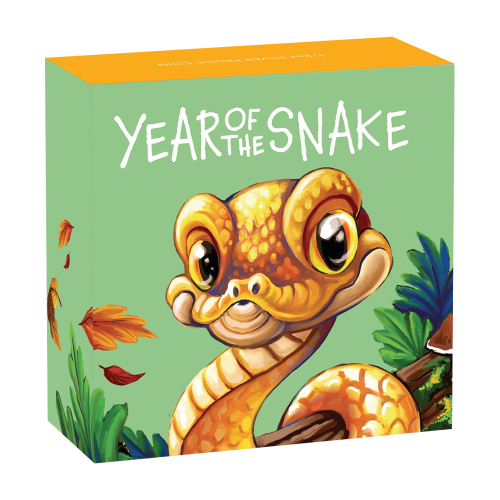 Srebrna moneta 1/2 uncji Lunar Baby Snake 2025 Proof - wysyłka 24 h!