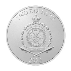 this is a silver coin-spiderman-2023-1-ounce-silver-awers 2