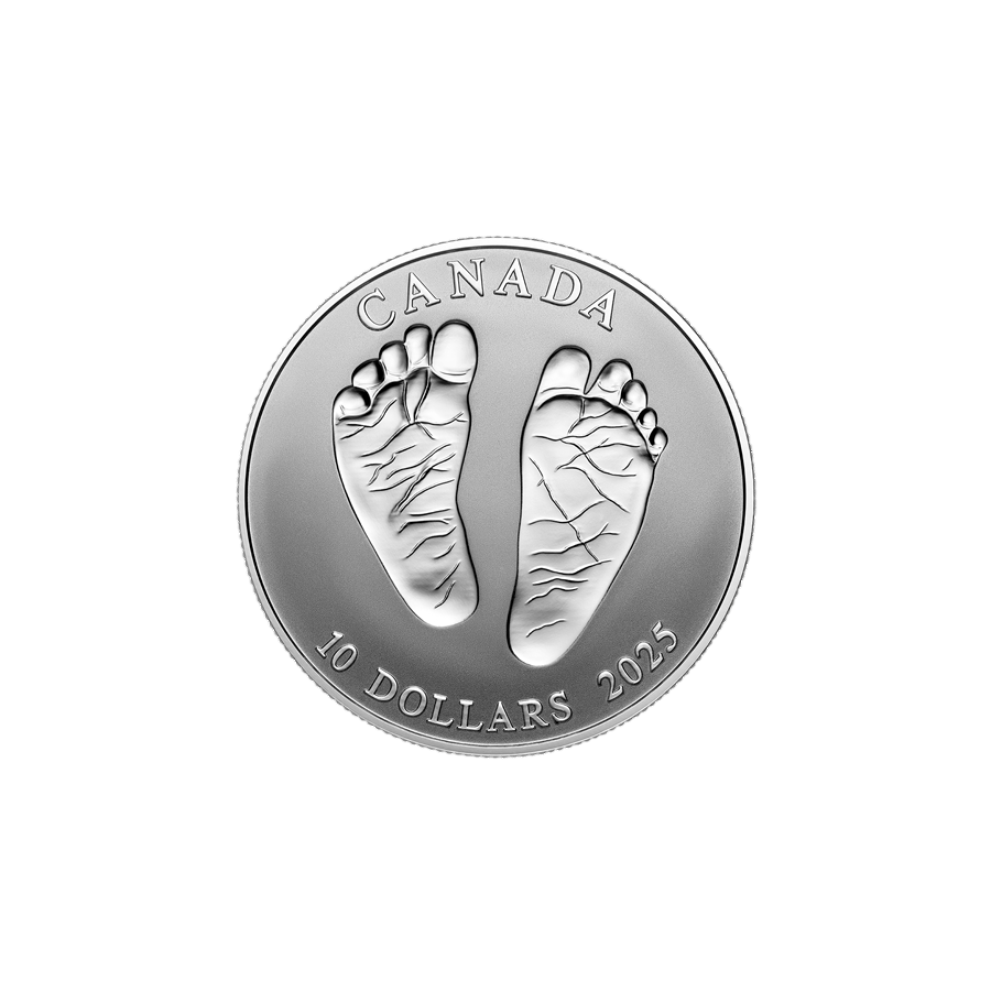 silver coin welcome to the world reverse
