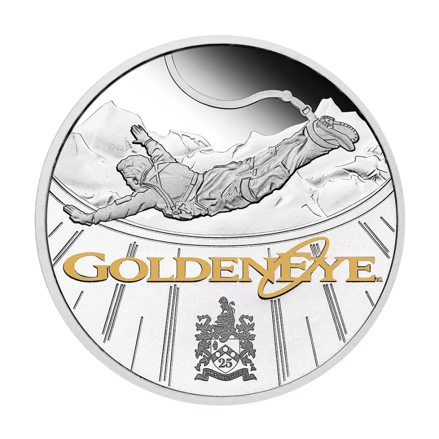 Srebrna moneta JAMES BOND Goldeneye 2020 1 uncja - wysyłka 24 h!