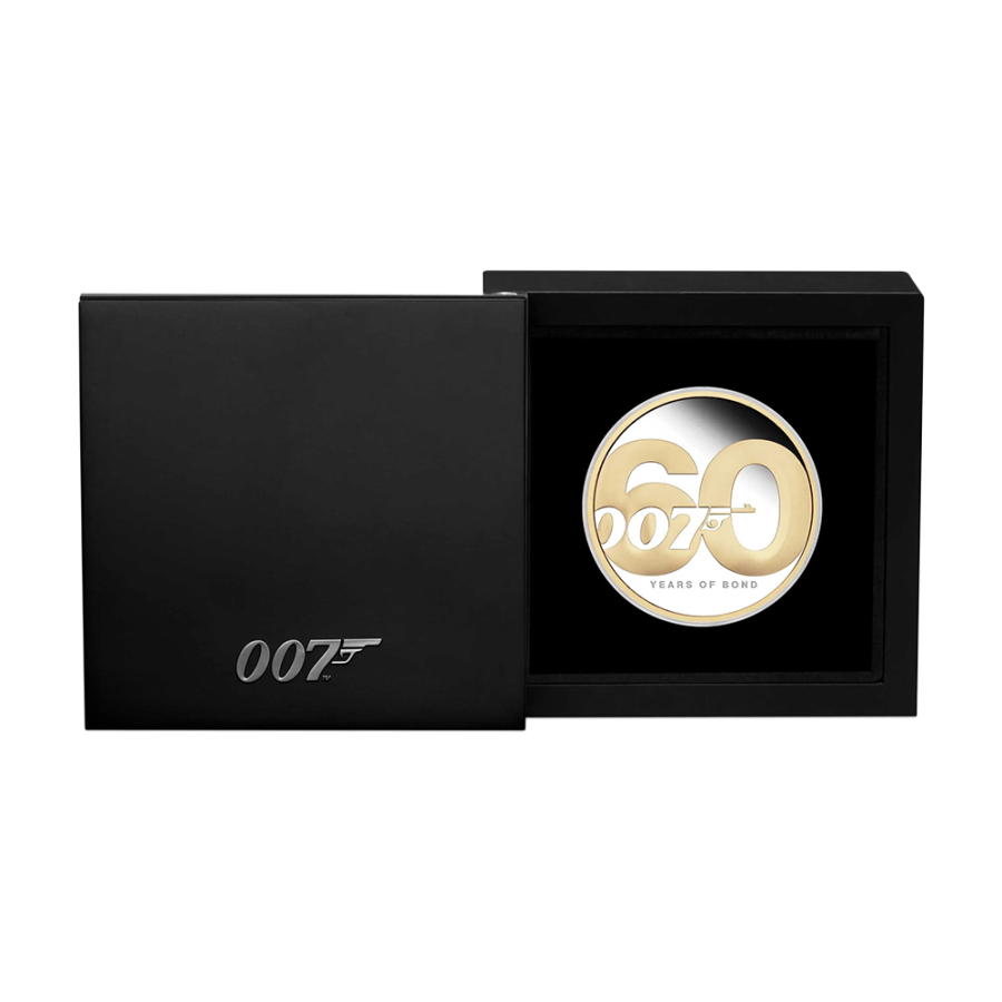 this is a silver james bond 60th anniversary 2020 2-ounce pack (1)