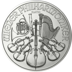 platinum-coin-vienna-philharmonic one to twenty-five ounce reverses