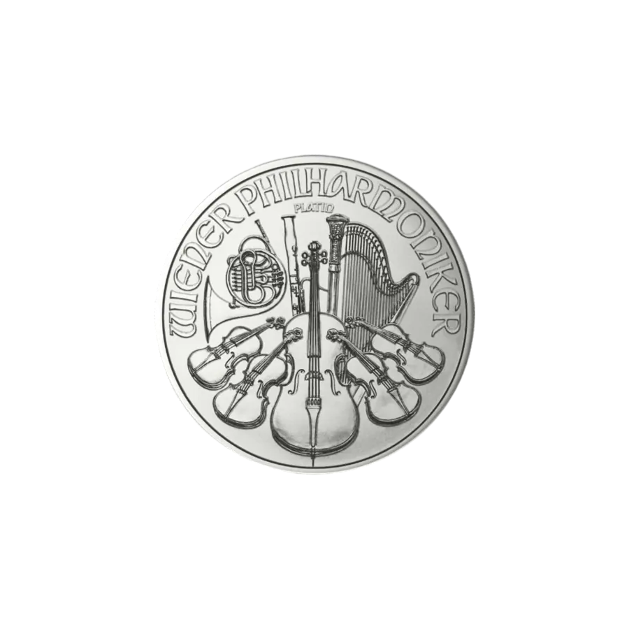 platinum-coin-vienna-philharmonic one to twenty-five ounce reverses