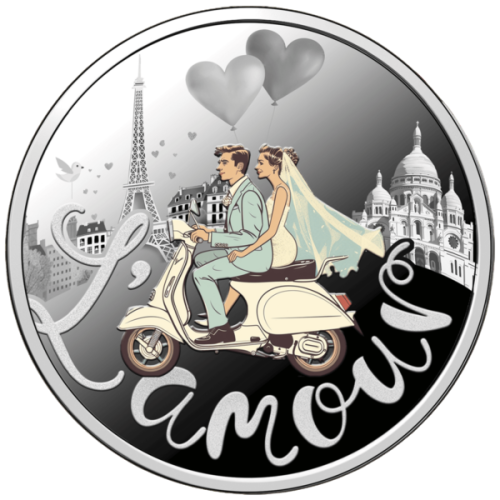 silver-wedding coin-500 francs-cfa-reverse