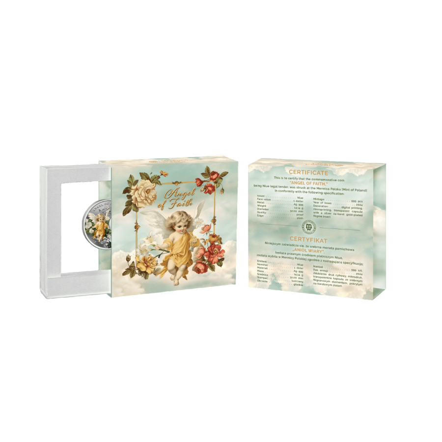 srebrna-moneta-aniol-wiary-opakowanie