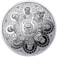 silver coin for the 45th anniversary of the election of pope john paul ii 2