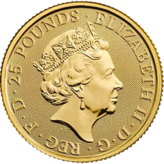 the gold-coin-beast-turtle-lion-england one-four-ounce reverse 2