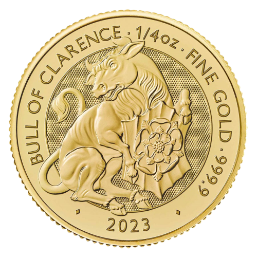 the gold-coin-beast-turtle-bull-with-clarence one-four-ounce-reverse