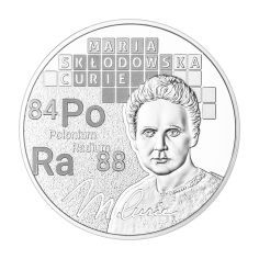 srebrna-moneta-maria-sklodowska-curie-rewers