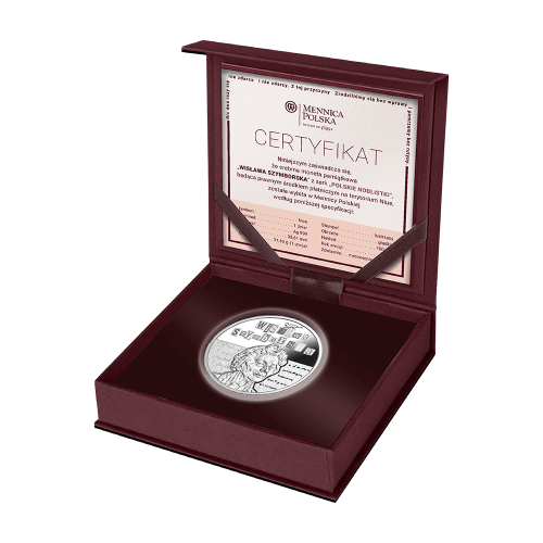 Silver Proof Coin – Wislawa Szymborska - 24h Shipping!