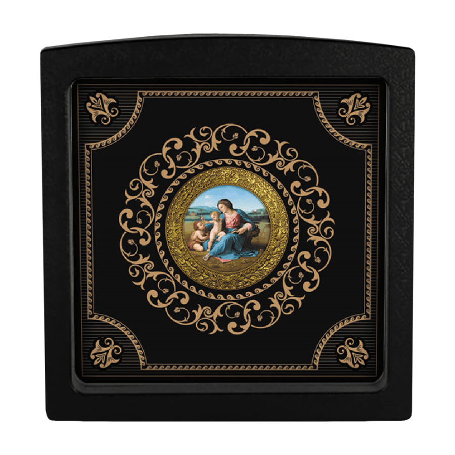 srebrna-moneta-rafael-santi-alba-madonna-wesolych-swiat-opakowanie