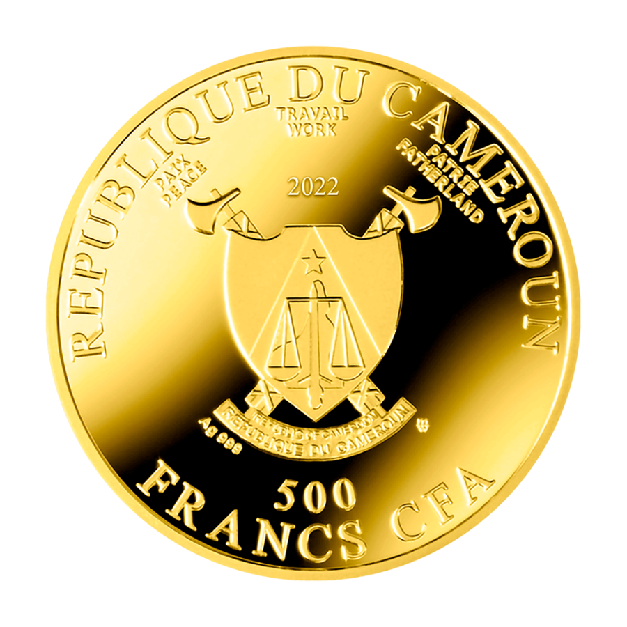 2022 Cameroon 500 CFA Silver Proof Coin – Fra Bartolomeo, Adoration of the Child - 24h Shipping!