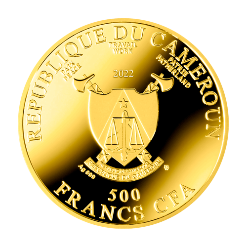 2022 Cameroon 500 CFA Silver Proof Coin – Fra Bartolomeo, Adoration of the Child - 24h Shipping!