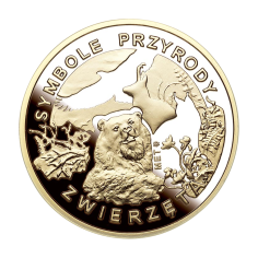 Gold-Plated Numismat – Symbols of Polish Nature: White Stork - 24h Shipping! 2