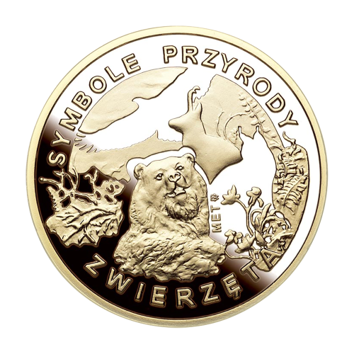 Gold-Plated Numismat – Symbols of Polish Nature: White Stork - 24h Shipping!