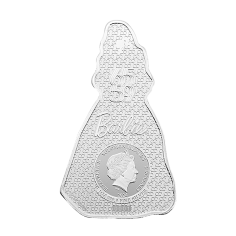 2024 Blue Sapphire Barbie 65th Anniversary 1 oz Silver Coin - 24h Shipping! 2