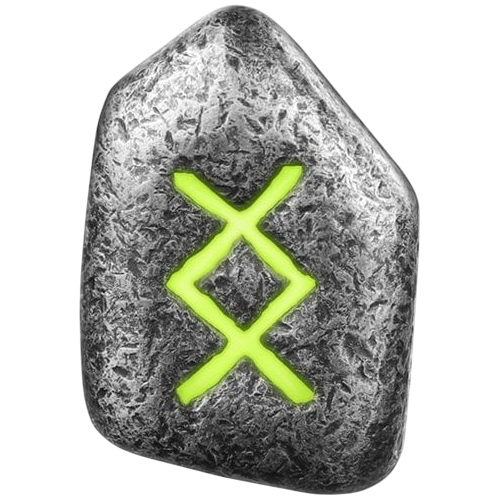 1 oz Antique Germania Mint Ingwaz Rune Cast Silver Bar - 24h Shipping!