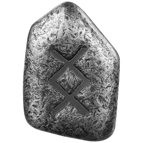 1 oz Antique Germania Mint Ingwaz Rune Cast Silver Bar - 24h Shipping!
