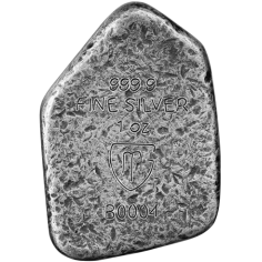 1 oz Antique Germania Mint Ingwaz Rune Cast Silver Bar - 24h Shipping! 2