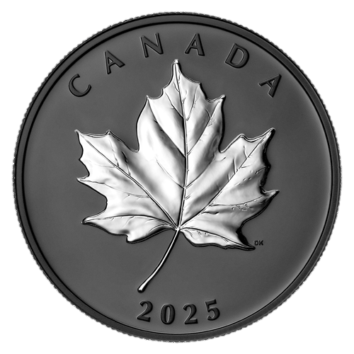 -oz Silver Elegant Maple Leaf Black Rhodium Gem Proof - 24h Shipping!