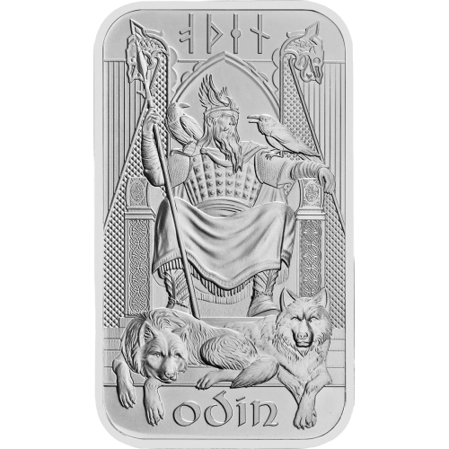 1 oz The Royal Mint Norse Gods Odin Silver Bar - 24h Shipping!