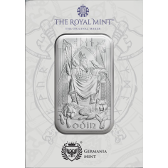 1 oz The Royal Mint Norse Gods Odin Silver Bar - 24h Shipping!