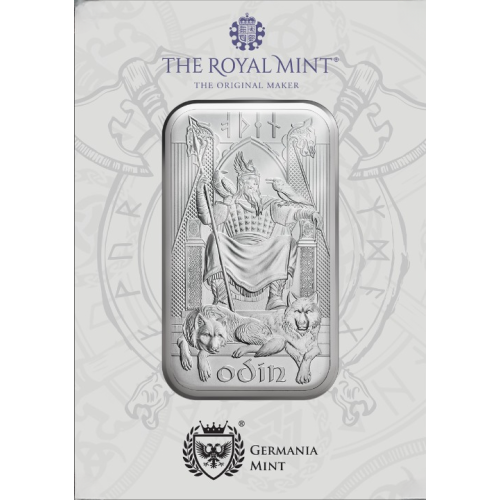 1 oz The Royal Mint Norse Gods Odin Silver Bar - 24h Shipping!