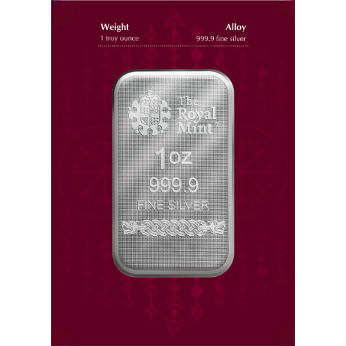 1 oz The Royal Mint Norse Gods Odin Silver Bar - 24h Shipping!