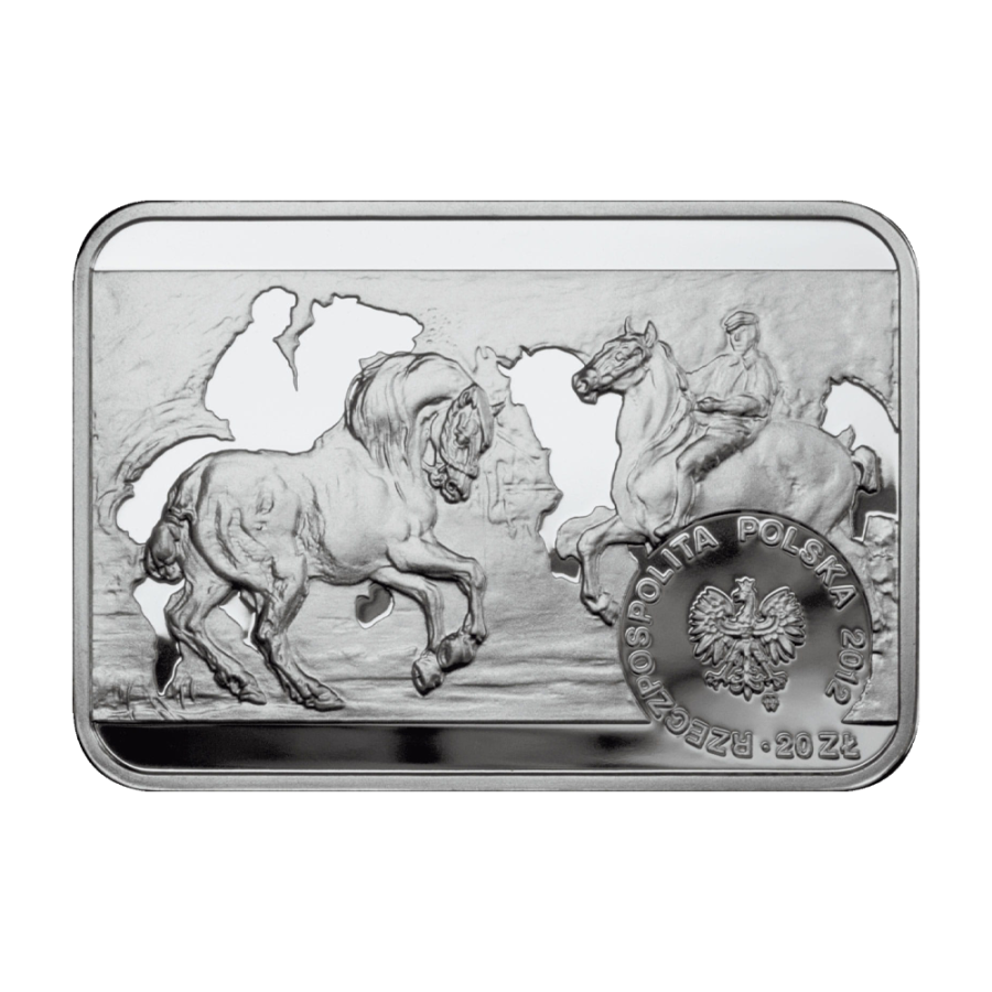 Polish Painter Piotr Michałowski Silver Coin – Polish Painters of the 19th and 20th Centuries Series - 24h Shipping!