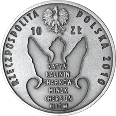 Silver Coin – 70th Anniversary of the Katyn Massacre - 24h Shipping! 2