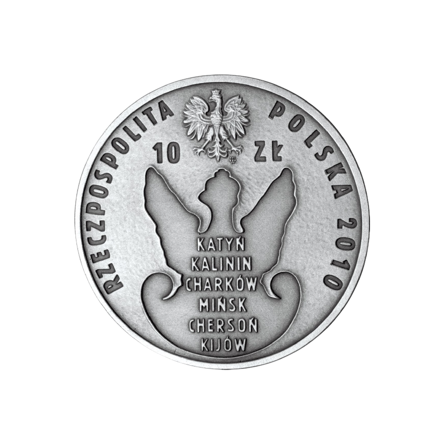 srebrna-moneta-70-rocznica-zbrodni-katynskiej-awers